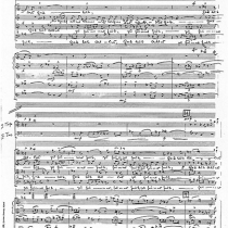 Partiturautograph der Symphonischen Kantate